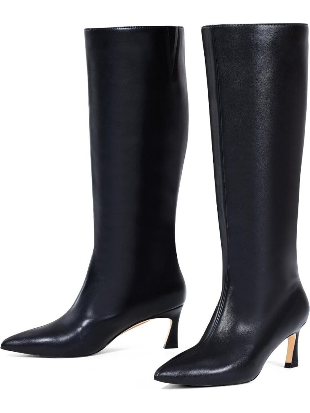 Chic Knee High Boots for Women | 2.3" Kitten Heel, Pointed Toe, Winter Fashion